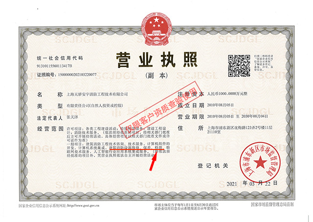 營業執照業務有消防檢測